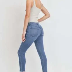 Just Black DenimThe Fray Hem Skinny - Medium Denim 8 Just Black DenimThe Fray Hem Skinny - Medium Denim -Outlet Lustro Wear Store The Fray Hem Skinny 20230622173922