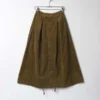 Engineered GarmentsCotton 4.5W Corduroy Tuck Skirt - Khaki