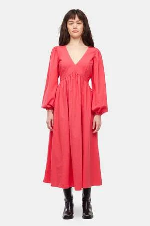 LACAUSA ClothingTunnel Dress - Ruby Pink 1 LACAUSA ClothingTunnel Dress - Ruby Pink