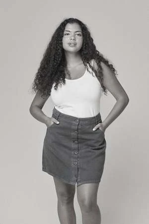 JungmavenVassar Twill Skirt - Burgundy Organic 2 JungmavenVassar Twill Skirt - Burgundy Organic - Image 2