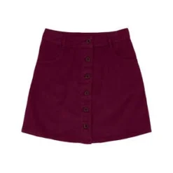 JungmavenVassar Twill Skirt - Burgundy Organic