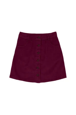 JungmavenVassar Twill Skirt - Burgundy Organic 1 JungmavenVassar Twill Skirt - Burgundy Organic