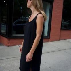 Wol HideBoatneck Dress - Fir -Outlet Lustro Wear Store Wol Hide Boatneck Dress Fir 20231004180540