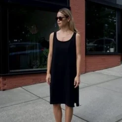 Wol HideBoatneck Dress - Fir -Outlet Lustro Wear Store Wol Hide Boatneck Dress Fir 20231004180541