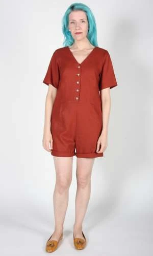 Birds Of North AmericaWoodhaunter Romper - Rust 1 Birds Of North AmericaWoodhaunter Romper - Rust