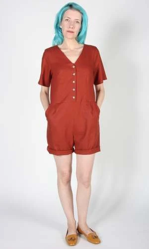 Birds Of North AmericaWoodhaunter Romper - Rust 2 Birds Of North AmericaWoodhaunter Romper - Rust - Image 2