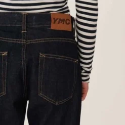 YMCEarth Tearaway Selvedge Organic Cotton Denim Jean - Indigo -Outlet Lustro Wear Store YMC Earth Tearaway Selvedge Organic Cotton Denim Jean Indigo 20230901140055