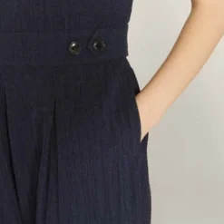 YMCJojo Jumpsuit - Navy -Outlet Lustro Wear Store YMC Jojo Jumpsuit in Navy 20230919211319 4