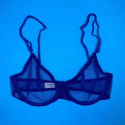 Yasmine EslamiJeanne Mesh Underwire Bra - Lapis