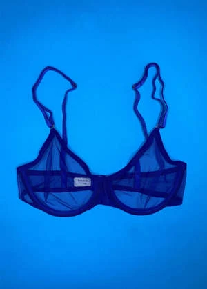 Yasmine EslamiJeanne Mesh Underwire Bra - Lapis 1 Yasmine EslamiJeanne Mesh Underwire Bra - Lapis