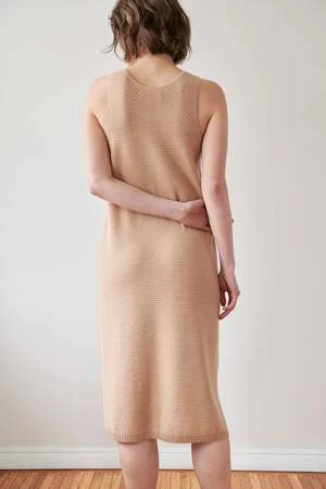 Wol HideLace Tank Dress - Sand 3 Wol HideLace Tank Dress - Sand - Image 3