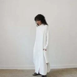 Zii RopaMandu Long Sleeve Dress - White -Outlet Lustro Wear Store mandu long sleeve dress in white 20230927060532
