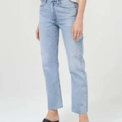 AGOLDEAgolde Mia Mid-rise Straight - Dimension