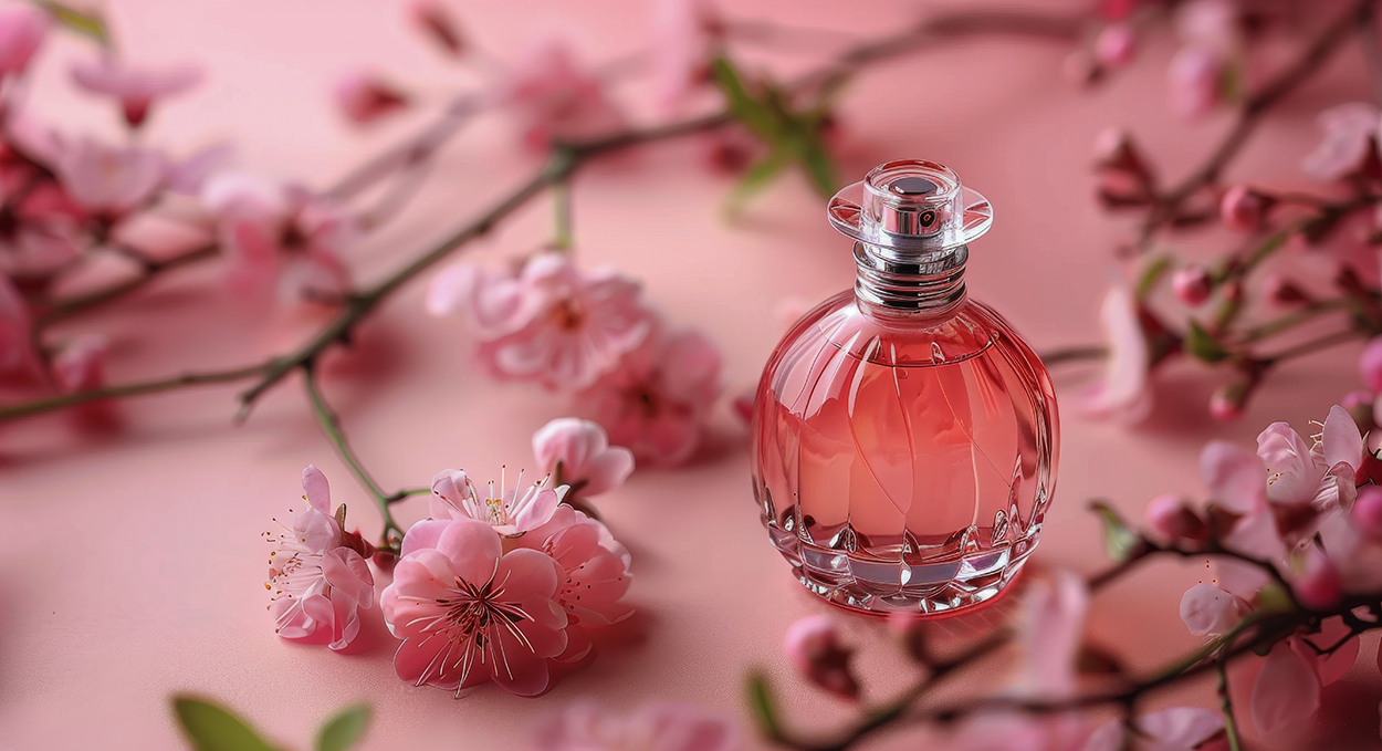 Outlet Lustro Wear Store -Outlet Lustro Wear Store vecteezy ai generated perfume bottle next to pink flowers 41408598