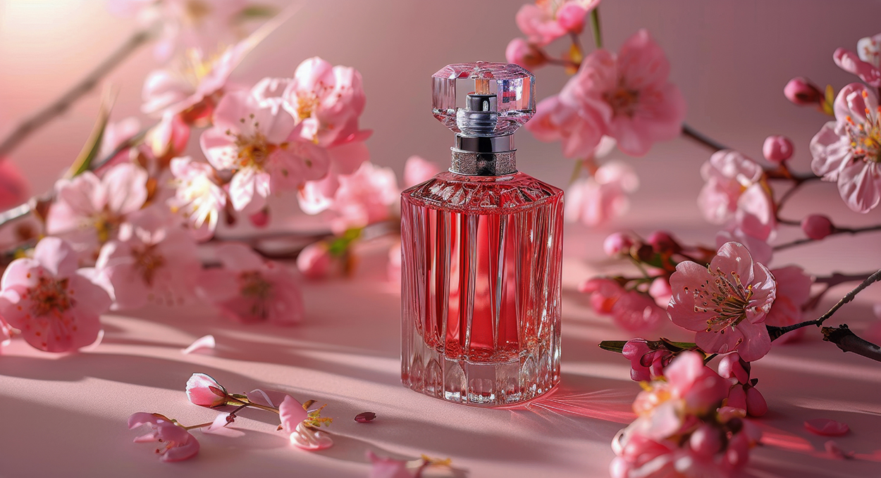 Outlet Lustro Wear Store -Outlet Lustro Wear Store vecteezy ai generated perfume bottle next to pink flowers 41408639